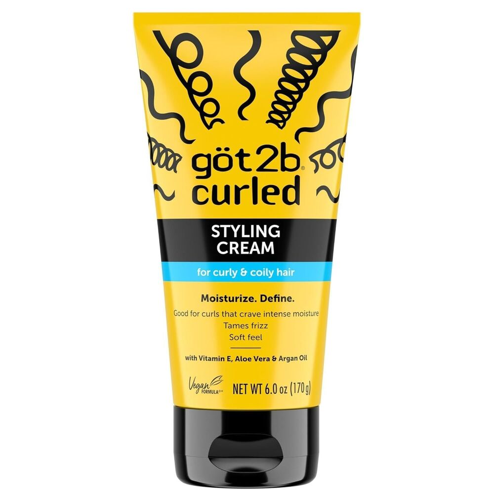 Got2B Curled Styling Cream Curl Defining Moisturizing Hair 6 oz Frizz Control